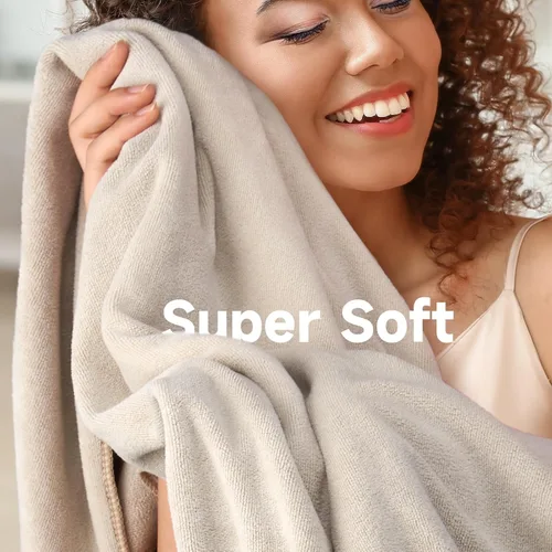 Vista 5 de Umisleep Toalla para Cabello 100% Microfibra, 41" x 22" Toalla Súper Absorbente Envolvente con Lazo Elástico, Toalla Grande para Cabello Rizado