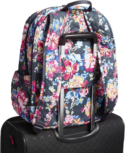 Vista 5 de Vera Bradley - Mochila Campus de algodón para mujer, ramilletes bonitos