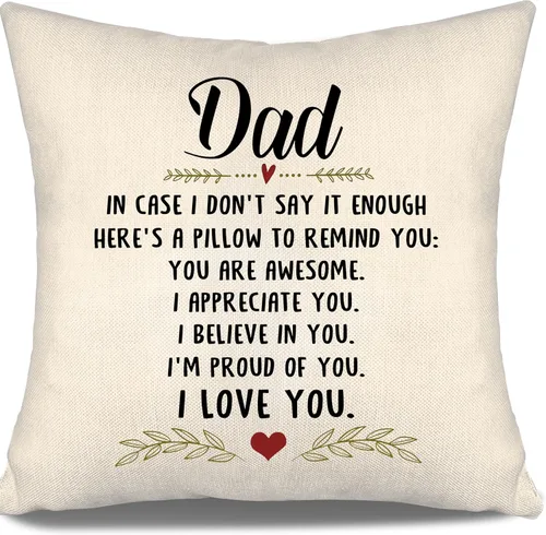 Vista 29 de En caso de que no lo diga lo suficiente aquí hay una almohada para recordarte que eres increíble, te aprecio, te quiero. Funda de almohada para tía