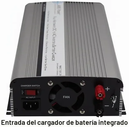 Vista 4 de AIMS, inversor con poder de 1500 Watt con cargador de 10 Amp y apagado automático.