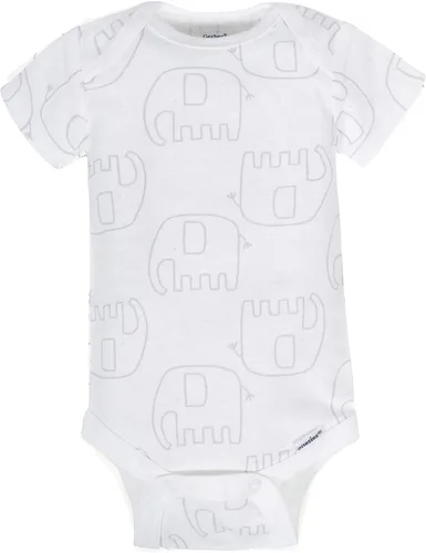 Vista 3 de Gerber - mameluco de manga corta unisex para bebé paquete de 8