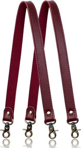 Vista 53 de Allzedream - Bolsa de hombro de repuesto de lona de cuero auténtico, 2