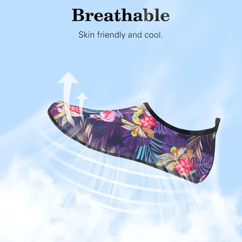Vista 2 de Calcetines acuáticos, zapatos de agua para playa, calcetines de yoga descalzos de secado rápido para surf, piscina, natación, zapatos para mujeres