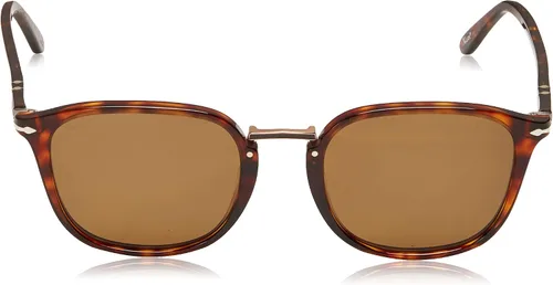 Vista 2 de Persol PO3186S - Gafas de sol redondas HabanaMarrón Polarizado