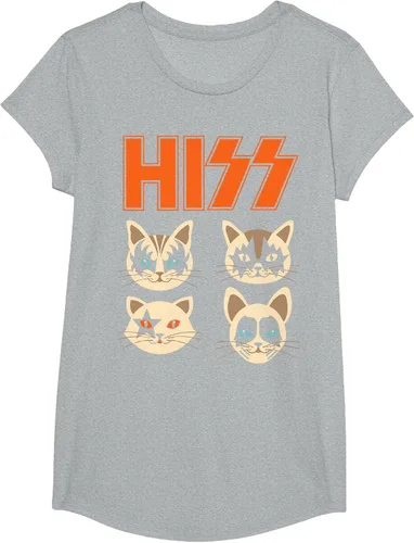 Vista 49 de Camiseta Hiss Funny Cats Kittens Rock Rockin, Negro