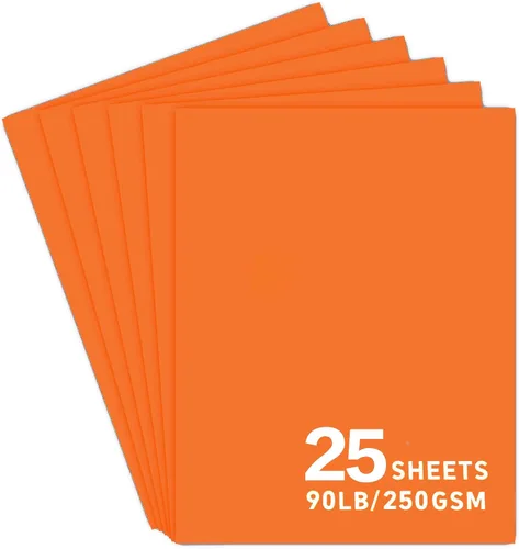 Vista 7 de 25 hojas de papel de cartulina negra, cartulina de 8.5 x 11 para Cricut.