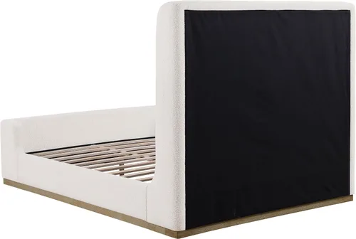Vista 5 de Coaster Home Furnishings - Nala - Madera - Cama de plataforma estilo carruaje tapizada con cabecero con orejas, acolchado de espuma y base de roble
