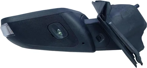 Vista 6 de Reemplazo de espejo retrovisor del lado del conductor izquierdo con cubierta texturizada, plegable manual con intermitente y ajuste eléctrico