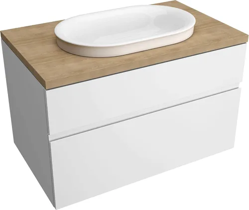 Vista 6 de American Standard 7813001.478 Studio S - Lavabo para encimera de 33 pulgadas, color ceniza