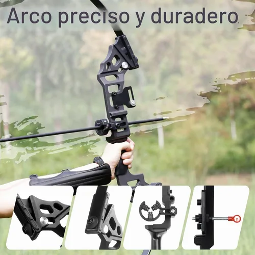Vista 3 de Recurve Bow and Arrow Set for Adults, 30–40lbs Right-Handed Archery Kit with Carbon Arrows & Accessories for Outdoor Target Practice