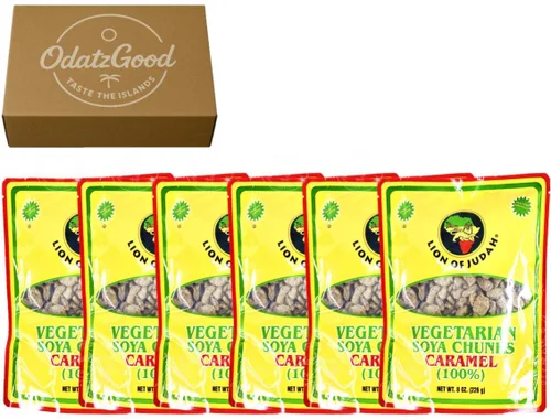 Vista 3 de Lion of Judah Soya Chunks Caramel 8oz (226g) 2-Pack – Curated & Packaged by ODatzGood
