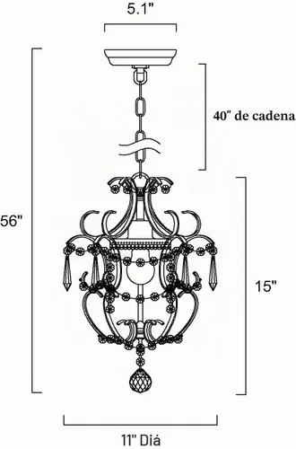 Vista 7 de Edvivi Amorette - Mini candelabro de cristal, 1 luz moderna y elegante lámpara de techo de bronce antiguo, iluminación colgante ajustable