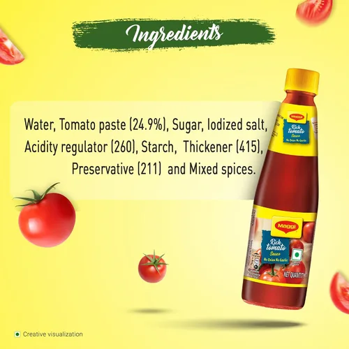 Vista 5 de Nestle Maggi - Salsa rica de tomate, ketchup, sin cebolla sin ajo, 17.64 oz – Botella de 17.6 oz – Vegetariano