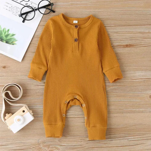Vista 3 de Kuriozud Mameluco de una pieza para recién nacido, unisex, con botones, para bebé y niña