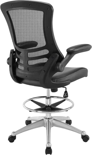 Vista 5 de Modway Attainment silla para mesa de dibujo, Negro