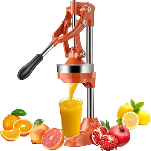 Vista 9 de Exprimidor de hierro fundido actualizado 2026, exprimidor manual de cítricos de cocina, exprimidor de lima grande de acero inoxidable, exprimidor