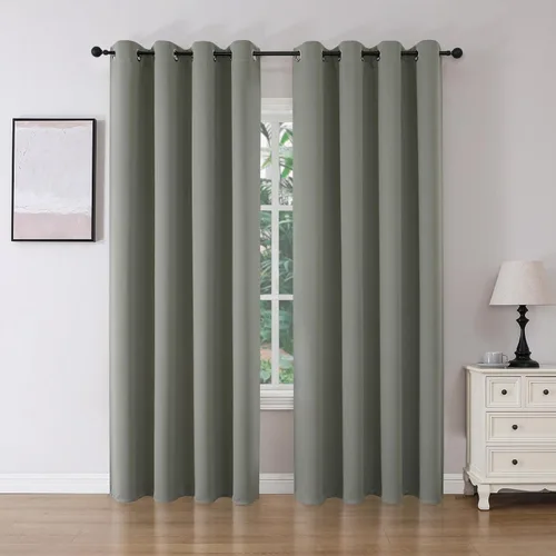 Vista 27 de Joydeco Cortinas opacas para dormitorio de 72 pulgadas de largo, 2 paneles de cortinas con aislamiento térmico para oscurecer la habitación