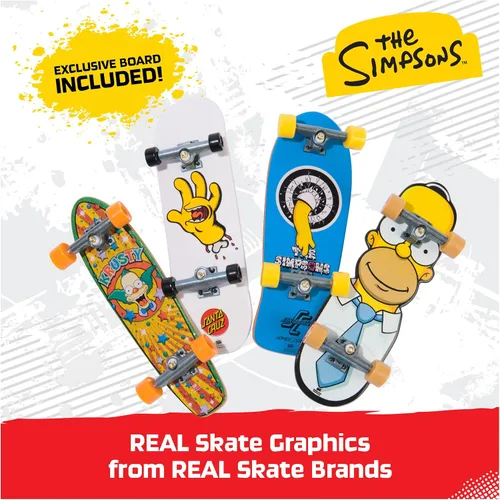 Vista 2 de TECH DECK Simpsons Ultra DLX - Diapasones personalizables (4 unidades)