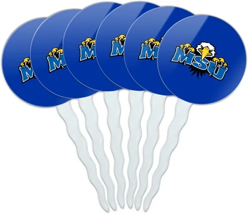 Vista 311 de Abilene Christian - Juego de 6 palillos para cupcakes con logotipo secundario