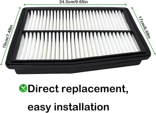 Vista 4 de Filtro de aire de motor 28113-L5100 compatible con Hyundai Sonata 2020-2023 Hyundai Santa Fe 2021-2023 Hyundai Tucson 2021-2023 Kia Sorento 2023 Kia