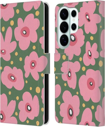 Vista 124 de Head Case Designs Officially Licensed Ninola Ditsy Flowers Yellow Nature Bold Leather Wallet Case Compatible with Samsung Galaxy A07 4G