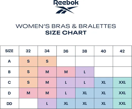 Vista 7 de Reebok Sujetador para mujer - Bralette sin costuras (2 unidades)