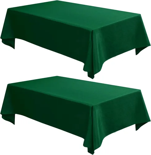 Vista 19 de Fitable - Mantel cuadrado de lino sintético resistente a las arrugas, tela neutral, para mesa de interior o exterior, para cocina o comedor