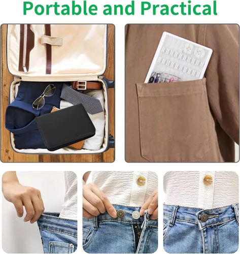 Vista 7 de Kit de costura para adultos, 183 piezas de aguja e hilo con suministros básicos de costura y accesorios para viajes pequeños arreglos, reparaciones