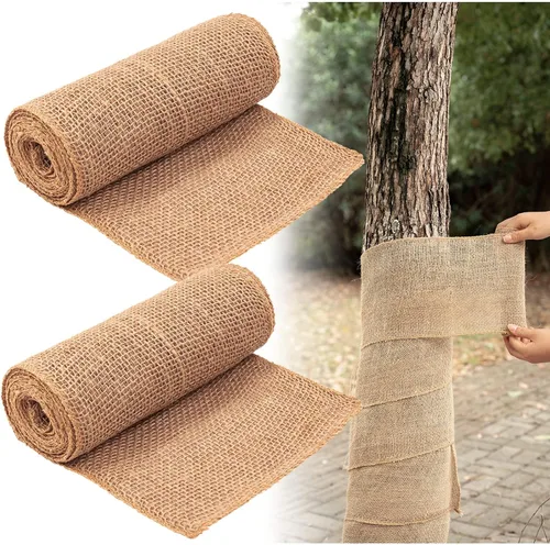 Vista 3 de 3Rolls - Protector de árbol de arpillera natural de 5 pulgadas x 17 pies