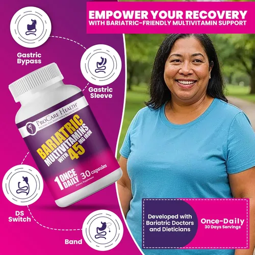 Vista 2 de Once Daily Bariatric Multivitamin Cápsula 45 mg de hierro 30
