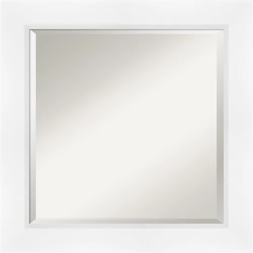 Vista 21 de Amanti Art - Espejo de baño blanco para sobre lavabo, espejo de tocador rectangular blanco de 35x45 para gabinete, marco moderno extragrande, se