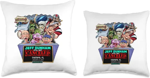 Vista 3 de JEFF DUNHAM Tampa, FL (2023) - Almohada de 16 x 16 pulgadas, multicolor
