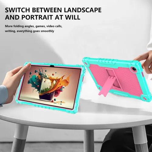 Vista 7 de Para Onn 10.4 Tablet Pro 2023 Modelo: 100110603 Funda protectora híbrida de alta resistencia con correa para el hombro para Walmart Onn 10.4 Tablet