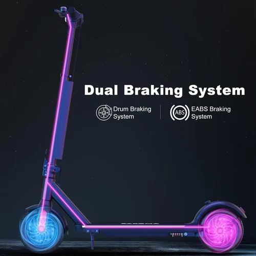 Vista 6 de Caroma Electric Scooter Adults, 350W/500W Motor, Top Speed 20/25 Mph & 30 Miles Range, 8.5" Solid Tires, Cruise Control E Scooter for Adults