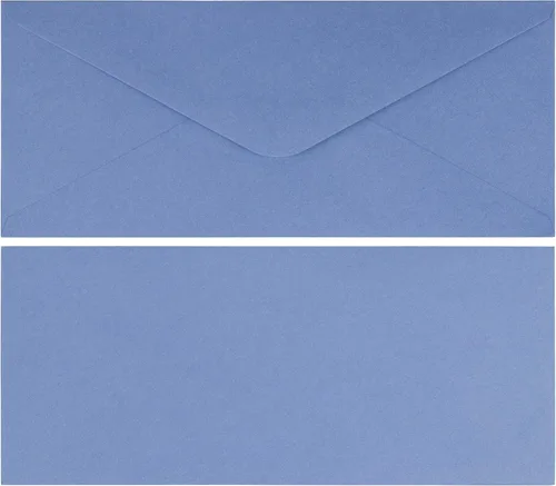 Vista 5 de Juvale Business Mailing Envelope Pack - 4 1/8 x 9 1/2 In, Dusty Blue, 96 Count - Blank Envelopes for Office Use & Bulk Mailings (Pack of 2)