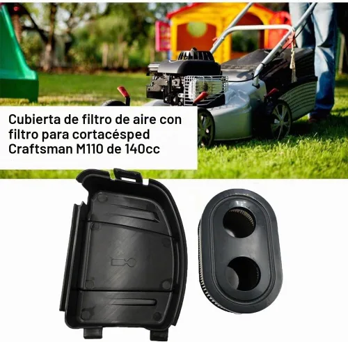 Vista 4 de LIZAPUS Cubierta del filtro de aire con filtro compatible con Craftsman