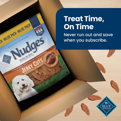 Vista 10 de Blue Buffalo Nudges Jerky Cuts - Golosinas para perros de pollo y pato