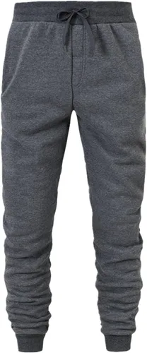 Vista 2 de Conjunto deportivo de 2 piezas para hombre, para otoño e invierno, casual, color liso, deportivo, gimnasio, bolsillos, sudadera de manga larga
