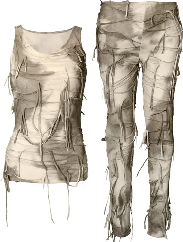 Vista 4 de Disfraz de momia para mujer, disfraz místico para Halloween, fiesta de cosplay