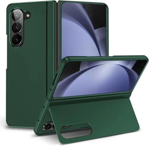 Vista 13 de Funda para Samsung Galaxy Z Fold 4 [soporte magnético oculto], Z Fold 4 0.18 oz Kickstand Funda para teléfono delgada y dura PC parachoques a prueba