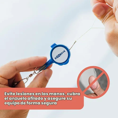 Vista 4 de Herramienta de atado de nudos de gancho HOOK-EZE Protección contra ganchos de peces Ata nudos de pesca fácilmente Gadgets geniales