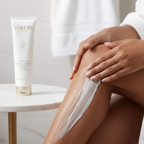Vista 4 de Nakery Beauty SkinReserve Retinol + crema ferúlica facial y corporal para piel madura, hidratante antienvejecimiento con manteca de karité, ayuda a