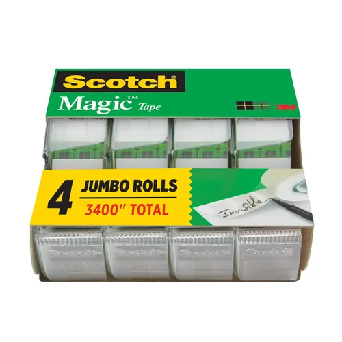 Vista 11 de Scotch Magic Tape, 3 rollos dispensados, 3/4 x 300 pulgadas, transparente