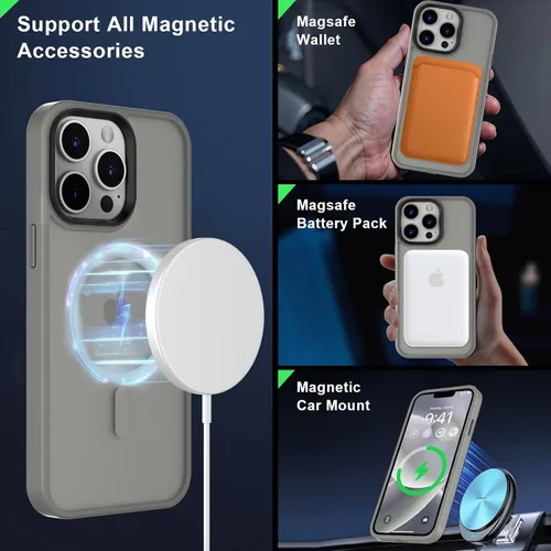 Vista 752 de MOCCA - Funda magnética resistente para iPhone XR de 6.1 pulgadas, compatible con MagSafe, funda con protección contra caídas de grado militar
