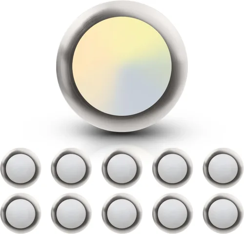 Vista 12 de ECOELER Luz LED de disco, 6 pulgadas de níquel cepillado de aluminio regulable, 3000 K/4000 K/5000 K seleccionable, lámpara de techo empotrada, 16.5