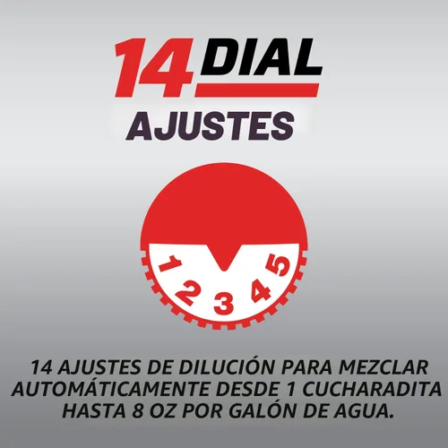 Vista 8 de Ortho Dial N Spray Pulverizador de manguera para herbicida líquido y matainsectos, fungicida, fertilizante con 14 configuraciones de dilución