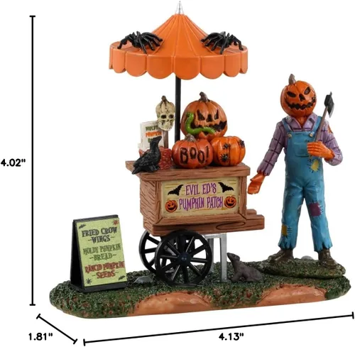 Vista 5 de LEMAX Colección Village - Spooky Town Pumpkin Patch Vendor #33611, gris