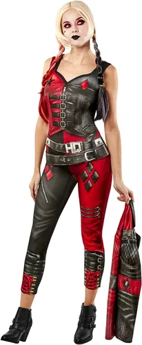 Vista 9 de Rubies II Disfraz de Harley Quinn de DC Comics Suicide Squad 2 para mujer aspecto principal Multi