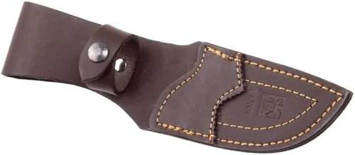 Vista 2 de Joker Cuchillo profesional Venado CR05 con virola de acero inoxidable, mango de madera roja y hoja MOVA de 3.54 pulgadas, herramienta de pesca