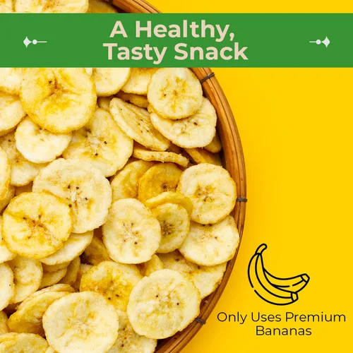 Vista 4 de Chips de banana dulces Sincerely Nuts, totalmente deliciosos, llenos de nutrientes minerales, listos para comer, sellado para una mayor frescura
